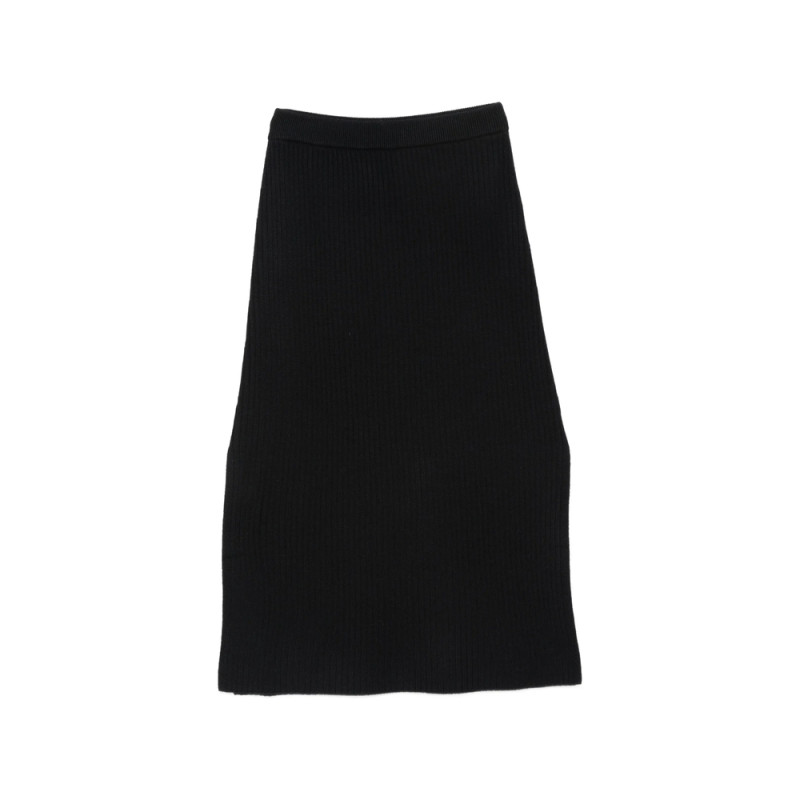 A. p.c. Ribbed-knit Side-slit Midi Skirt