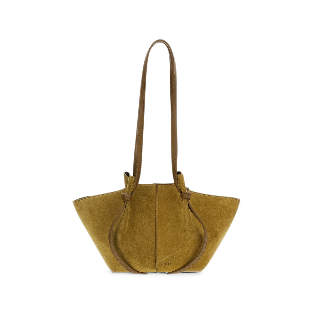 Yuzefi Mochi Knot-detail Suede Shoulder Bag