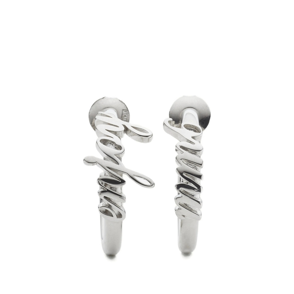Mm6 Maison Margiela Lettering Hoop Earrings