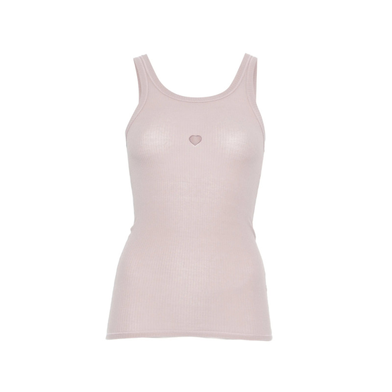 Baserange Heart Ribbed Tank Top