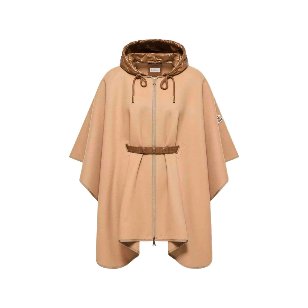 Moncler Hooded Belted Cape