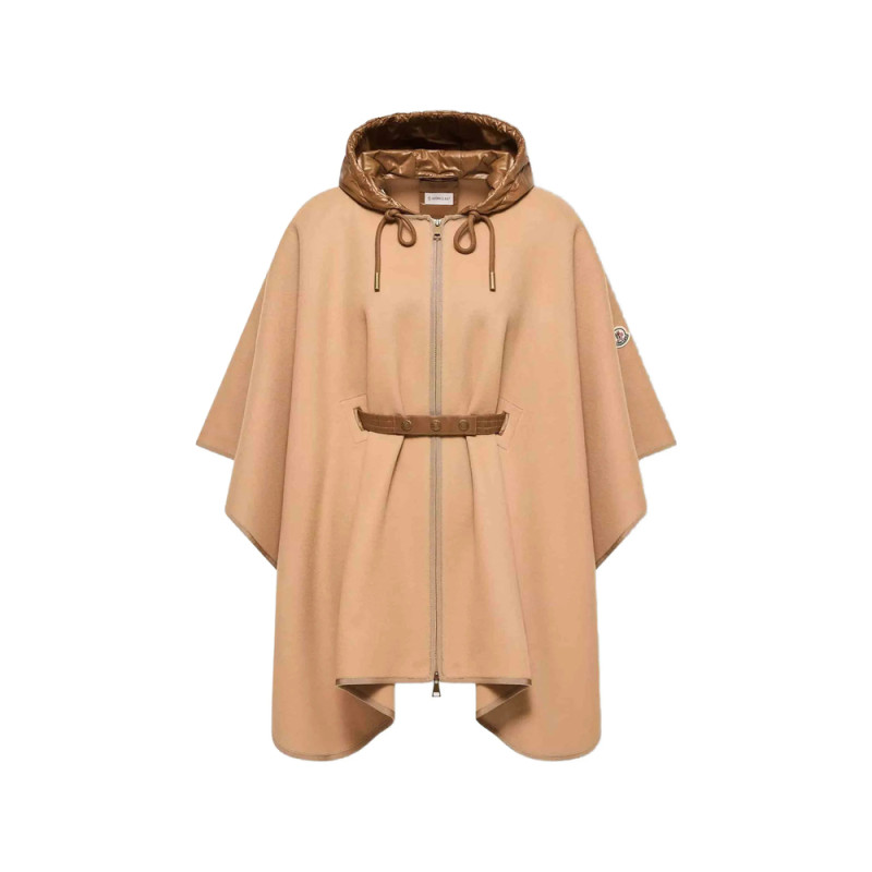 Moncler Hooded Belted Cape