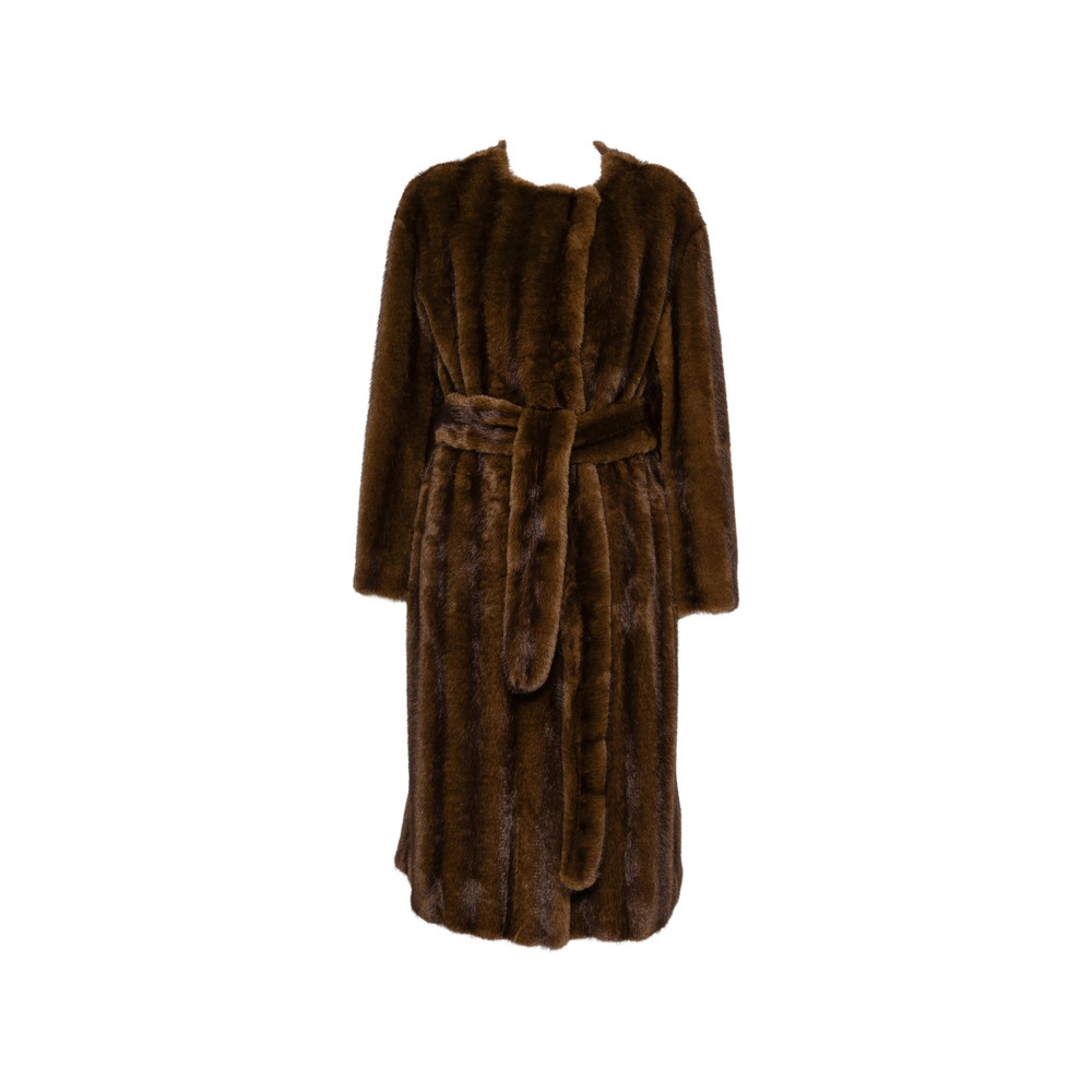 Stand Miranda Belted Faux-fur Coat
