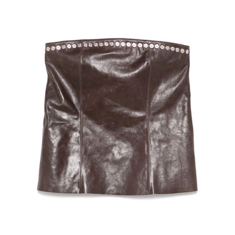 Paloma Wool Leather Mini Skirt