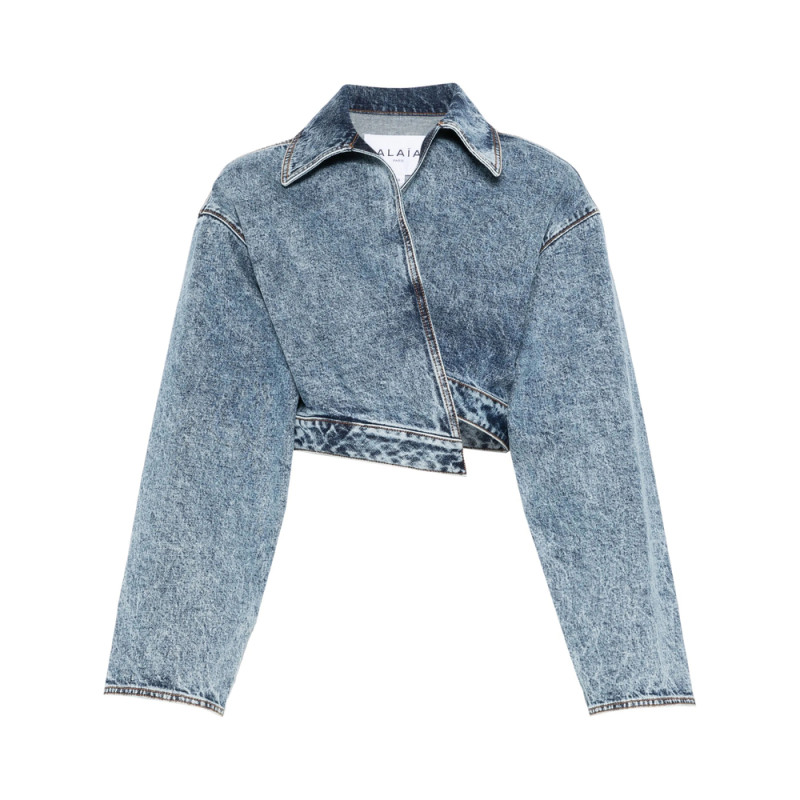 Alaïa Spiral Denim Jacket