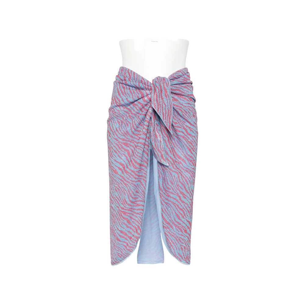 Oséree Animalier-print Lurex Pareo