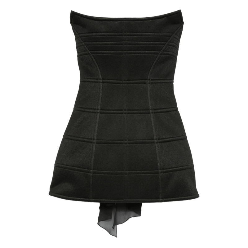 Blumarine Strapless Panelled Dress