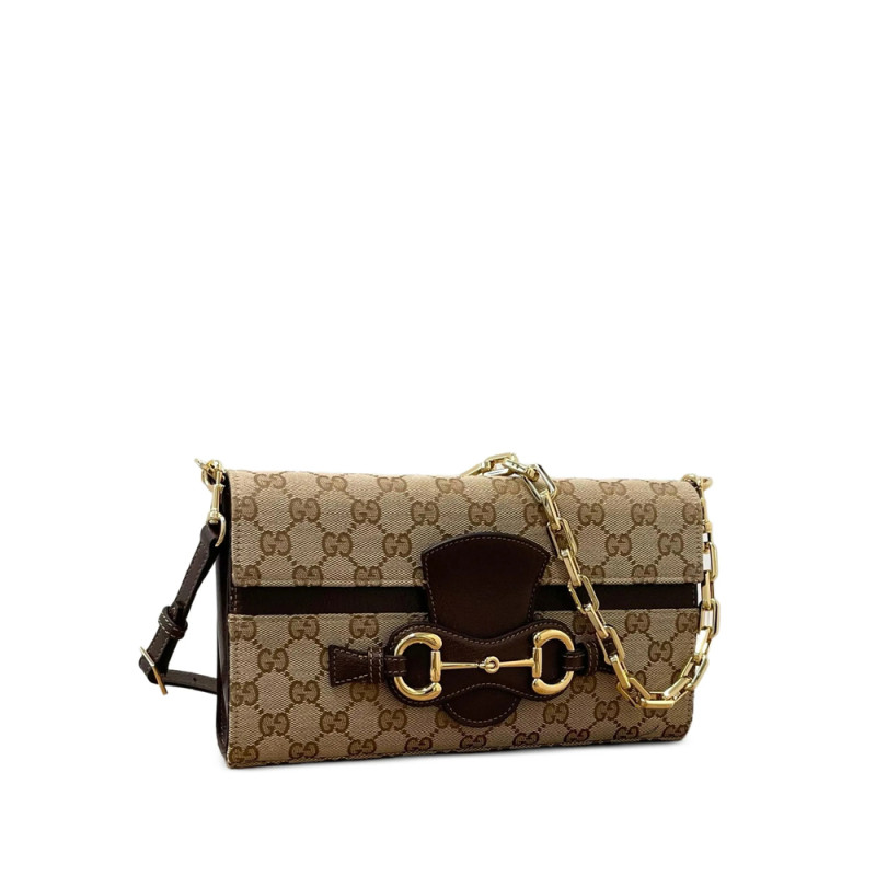 Gucci Horsebit Ristretto Medium Shoulder Bag