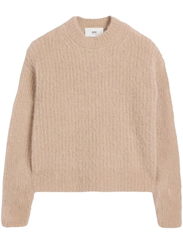ribbed wool blend jumper