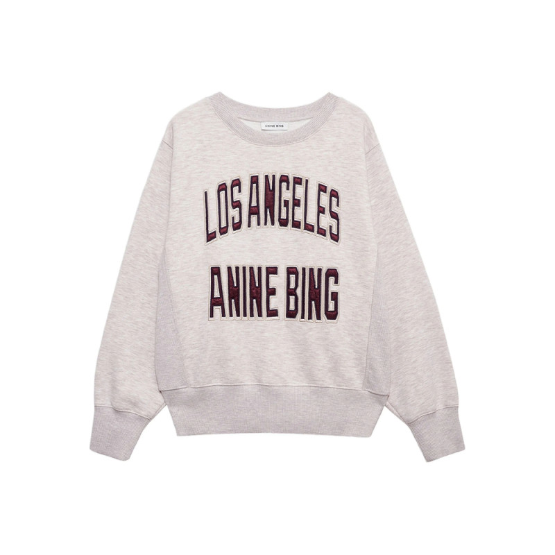 Anine Bing Harry Long-sleeve Cropped Sweatshirt