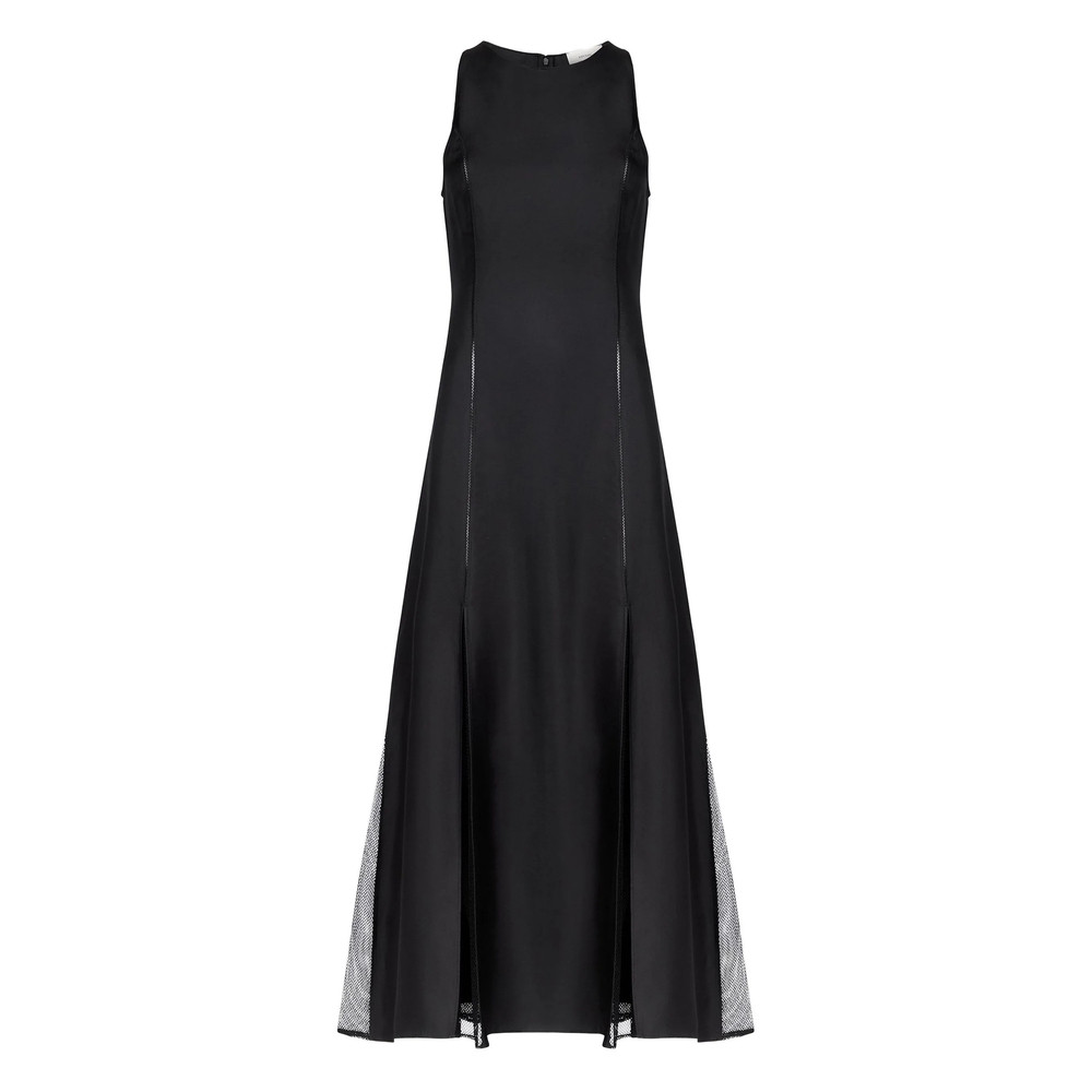 Lou Lou De Saison Iraka Lace-stitching Midi Dress