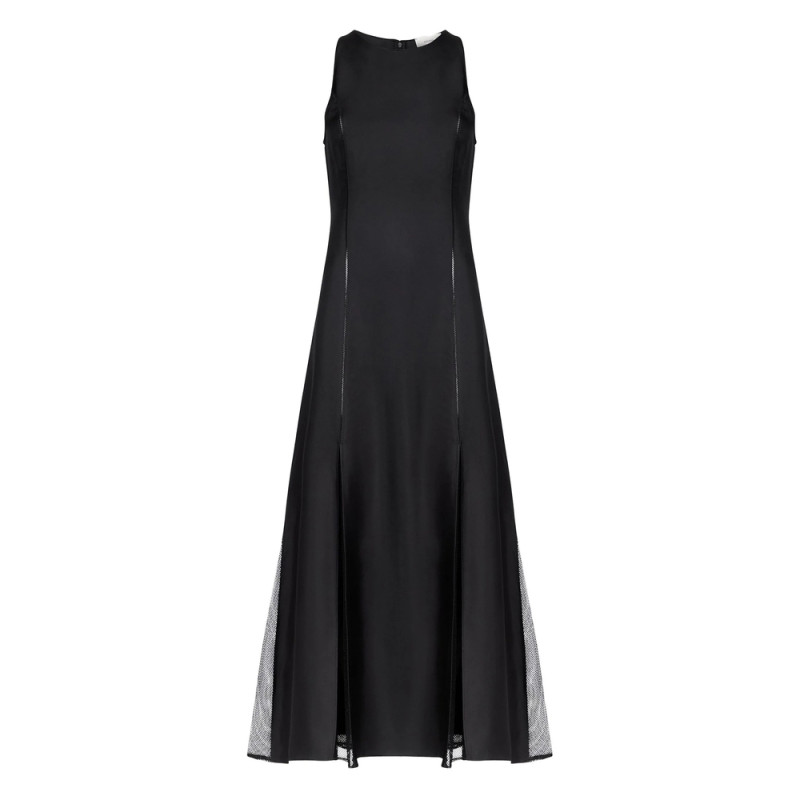 Lou Lou De Saison Iraka Lace-stitching Midi Dress