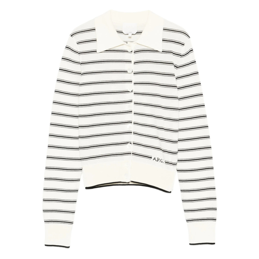 A. p.c. Polo-collar Cardigan