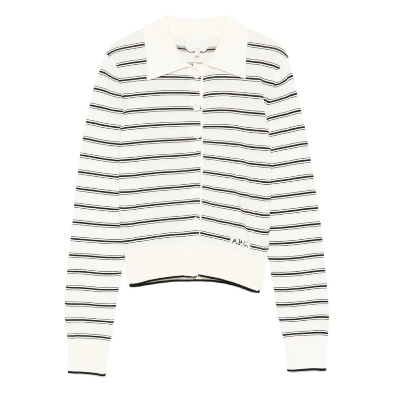 A. p.c. Polo-collar Cardigan