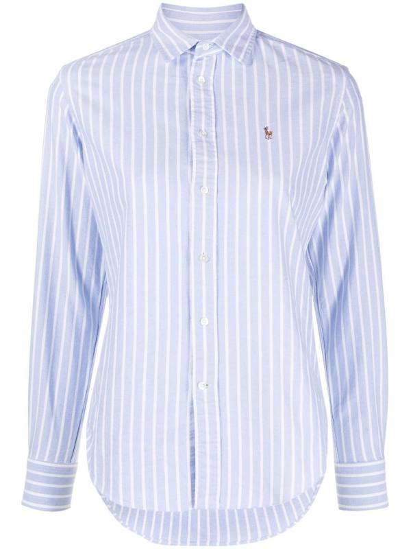 Polo Pony motif striped shirt