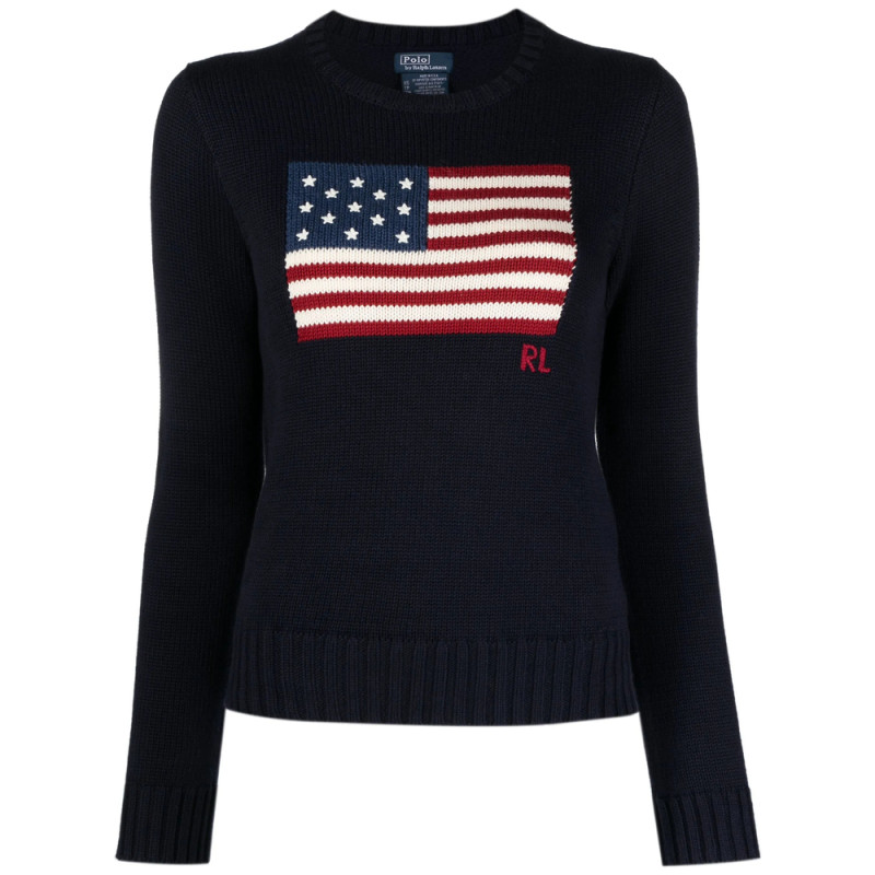 Ralph Lauren Graphic-print Cotton Jumper