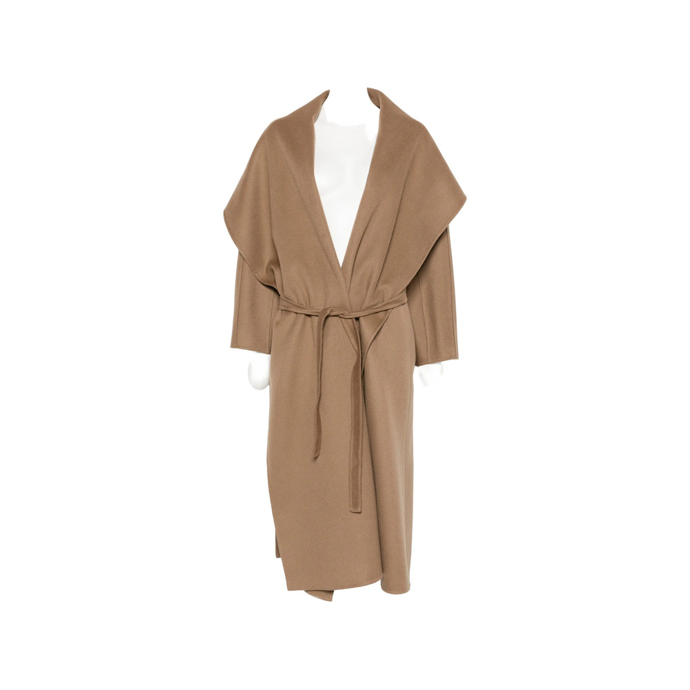 Max Mara Atelier Belted Shawl-collar Coat