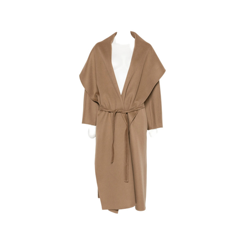 Max Mara Atelier Belted Shawl-collar Coat