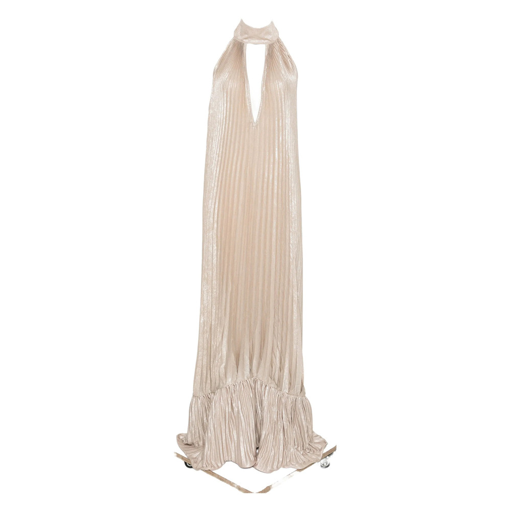 L'idee Pleated Ruffled Dress