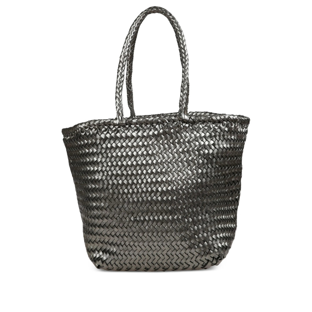 Dragon Diffusion Grace Basket Woven Leather Tote Bag