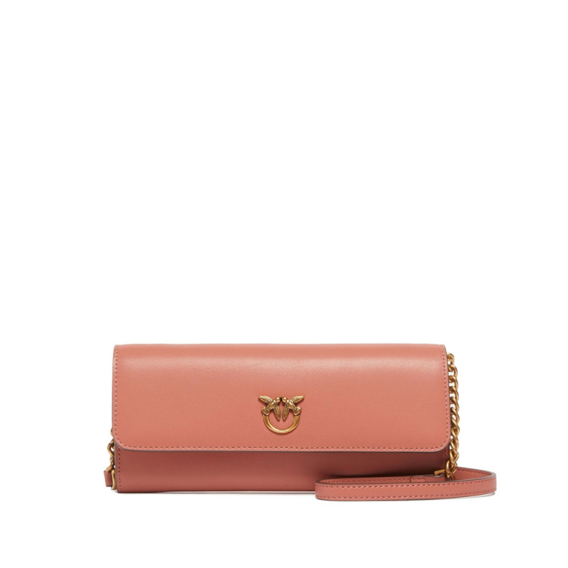 Pinko Chain-strap Leather Wallet