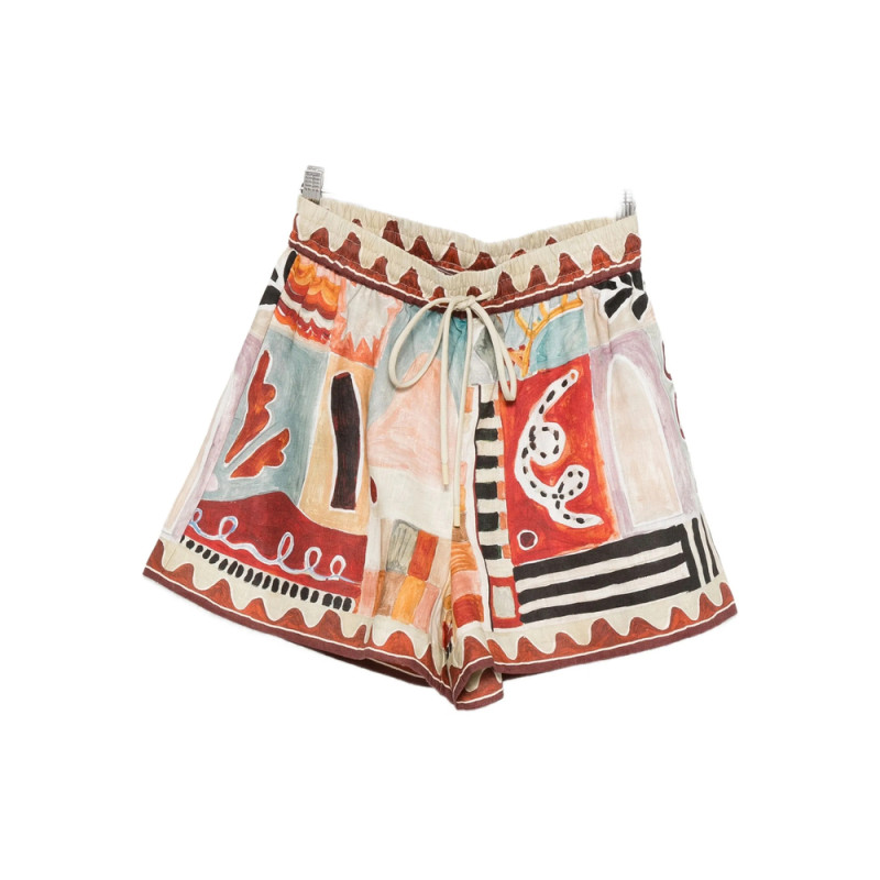 Alemais Michelle Abstract-print Shorts