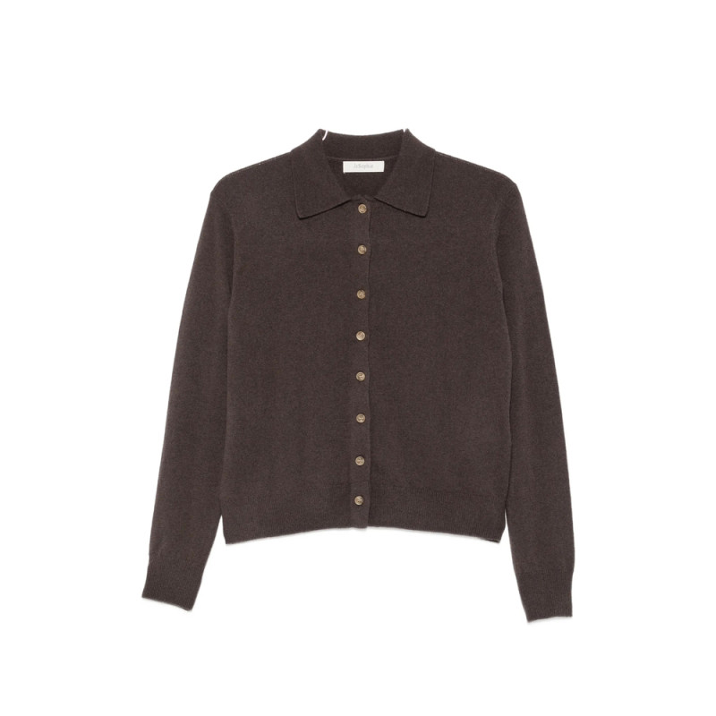 Jc Sophie Porcelain Button-up Collared Cardigan