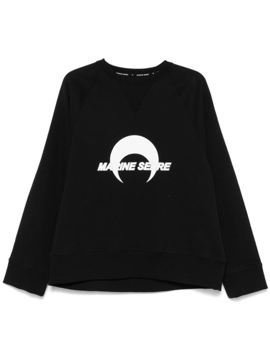 logo-print fleece sweatshirt