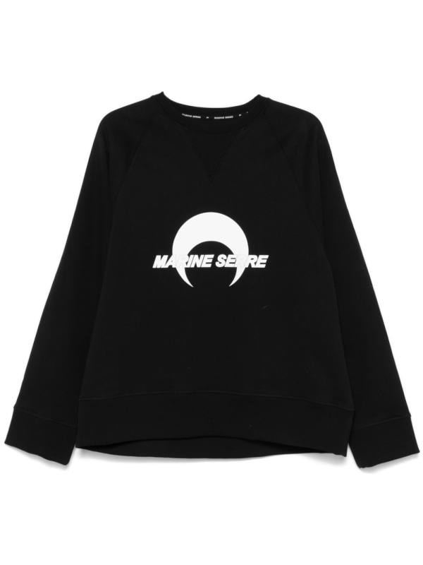 logo-print fleece sweatshirt