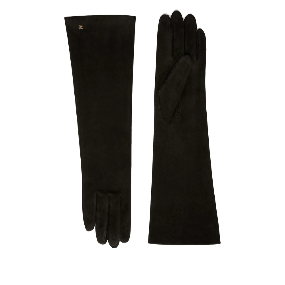 Max Mara Logo-charm Leather Gloves
