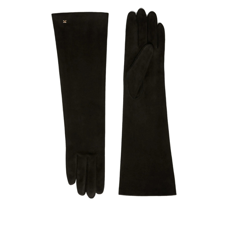 Max Mara Logo-charm Leather Gloves