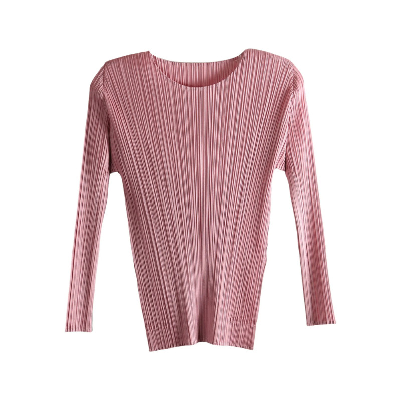 Pleats Please Pleated Long-sleeve Top