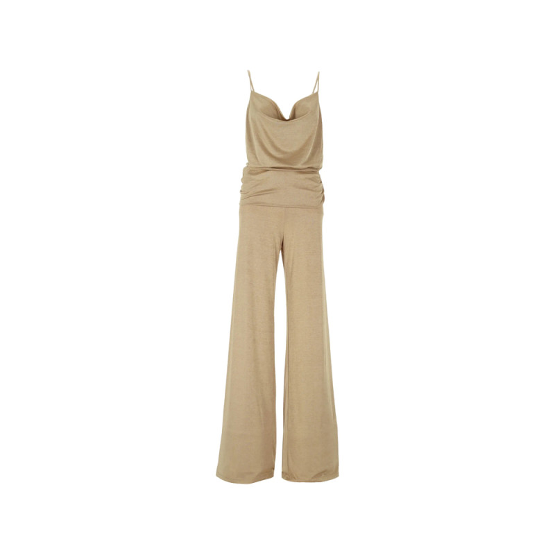 The Andamane Carla Cowl-neck Ruched Jumpsuit