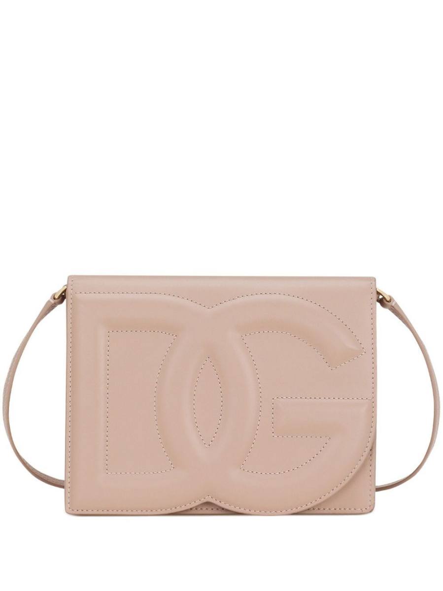 DG Logo leather cross body bag