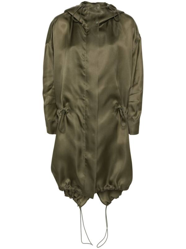 Tambuto organza midi coat
