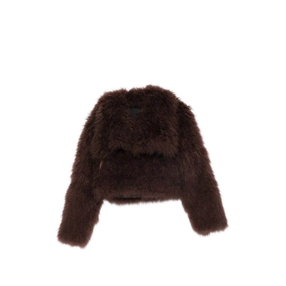 Numero Otto Cropped Shearling Jacket