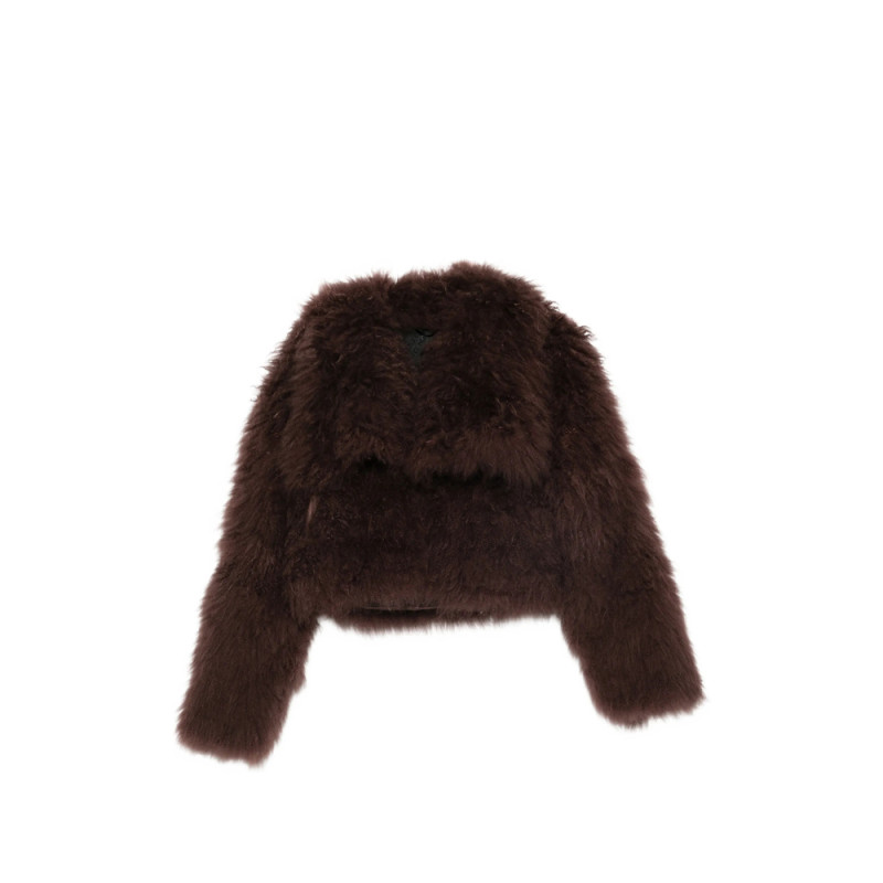 Numero Otto Cropped Shearling Jacket