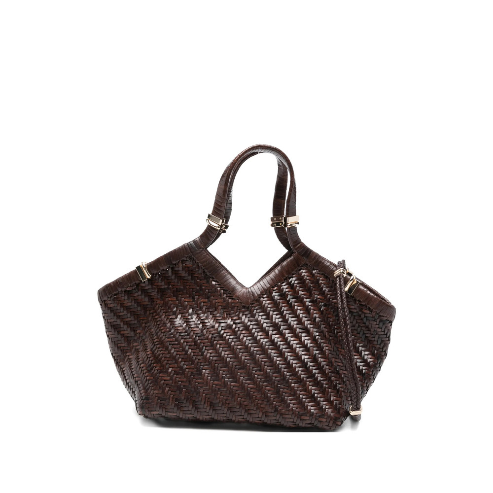 Benedetta Bruzziches Woven Leather Tote Bag