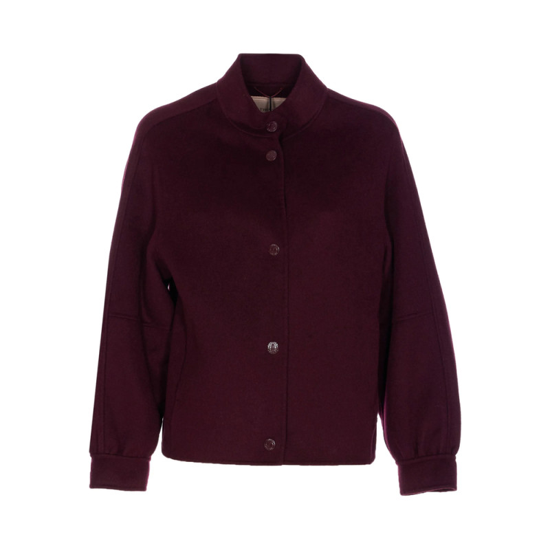 Twinset Snap-button Crew-neck Jacket