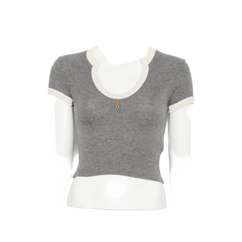 Vivienne Westwood Orb-embroidered Contrast-trim T-shirt