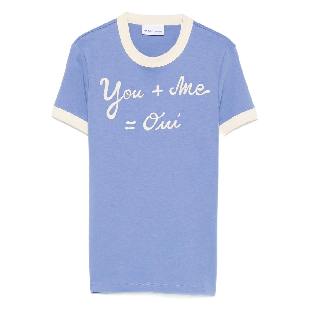 Maison Labiche Embroidered-detail Cotton T-shirt
