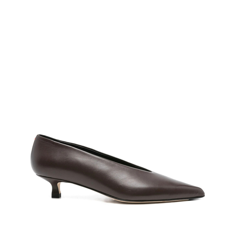 Aeyde 35mm Pointed-toe Kitten-heel Pumps