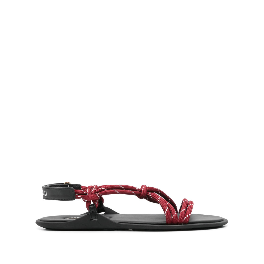 Miu Miu Rivière Knotted-strap Sandals