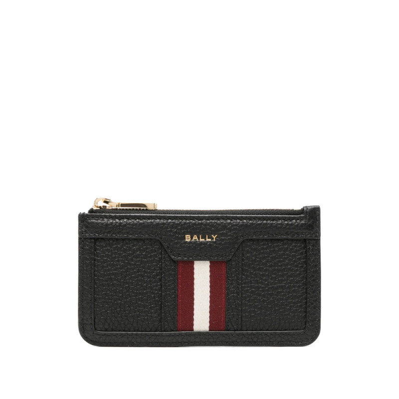 Bally Stripe Zip-around Cardholder