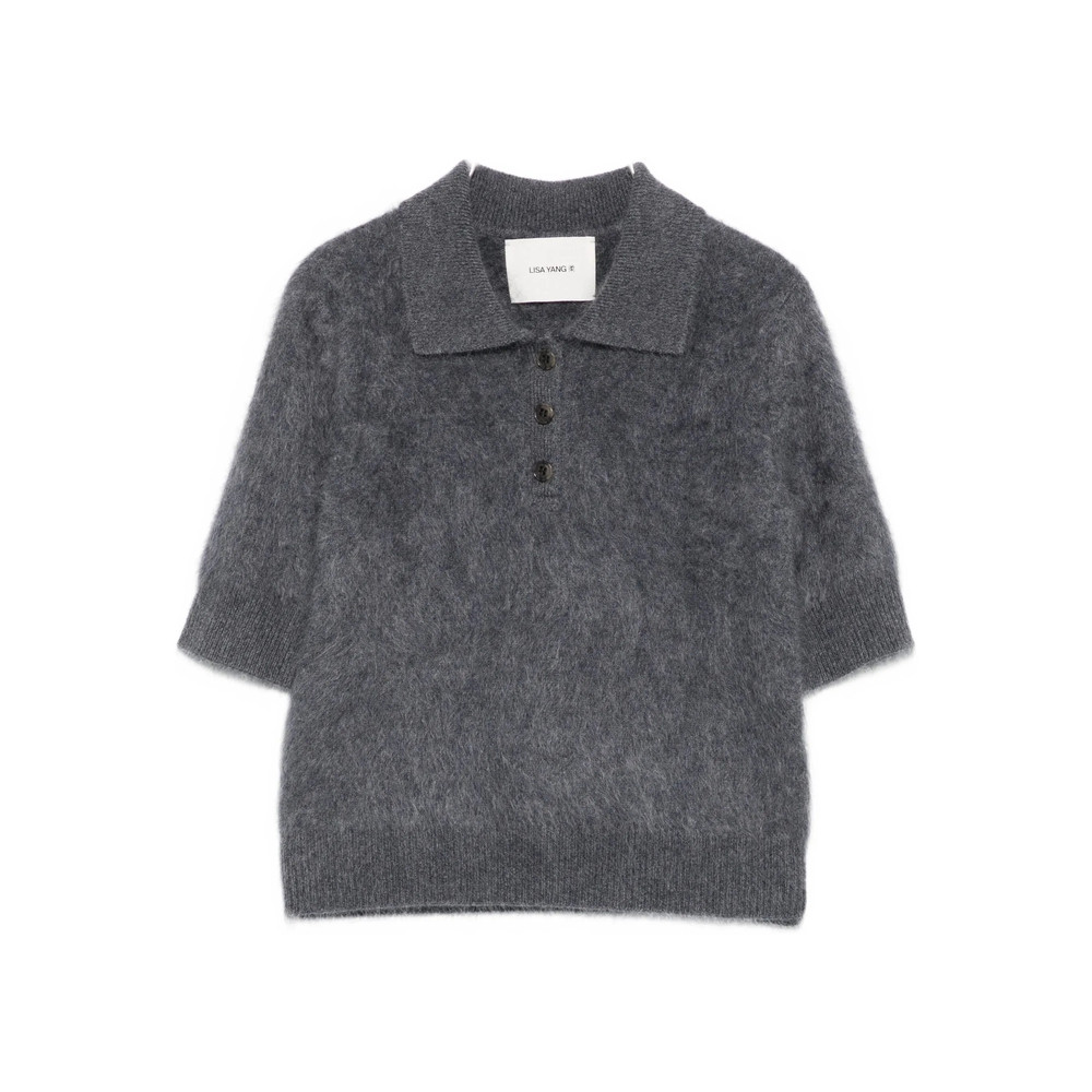Lisa Yang Short-sleeve Polo Top