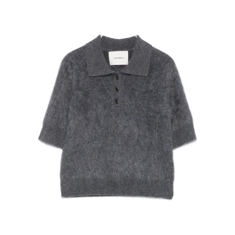 Lisa Yang Short-sleeve Polo Top