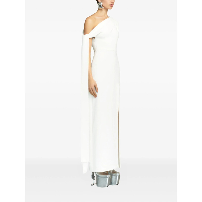 Solace London Irina One-shoulder Draped Maxi Dress