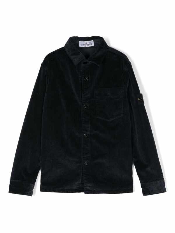 Compass-badge overshirt