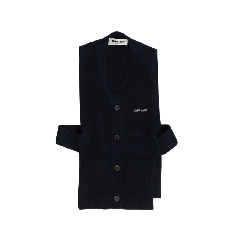 Miu Miu V-neck Logo Vest