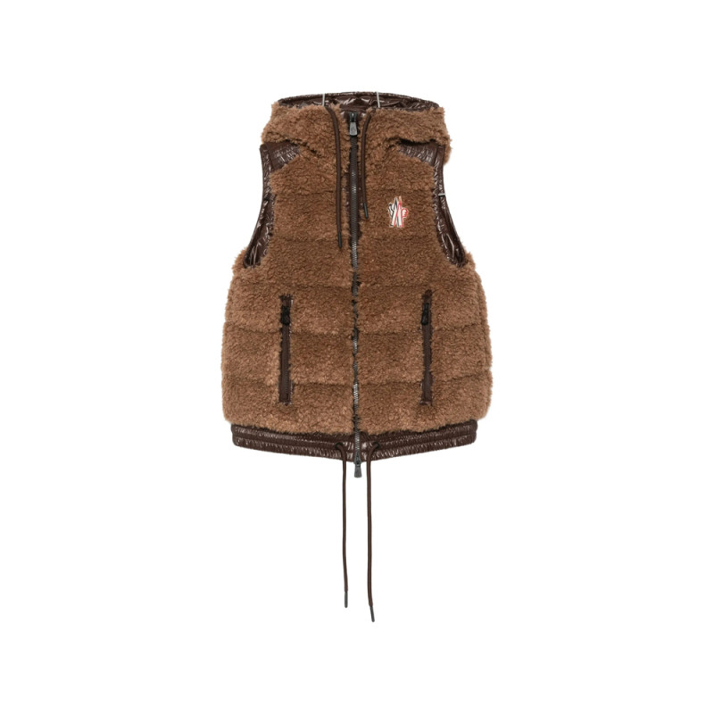 Moncler Grenoble Fleece Hooded Gilet